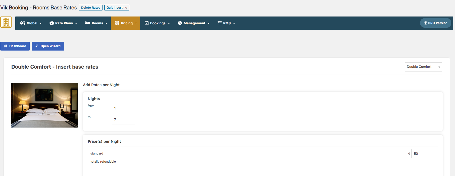 Interval for the Price Per Day pricing model