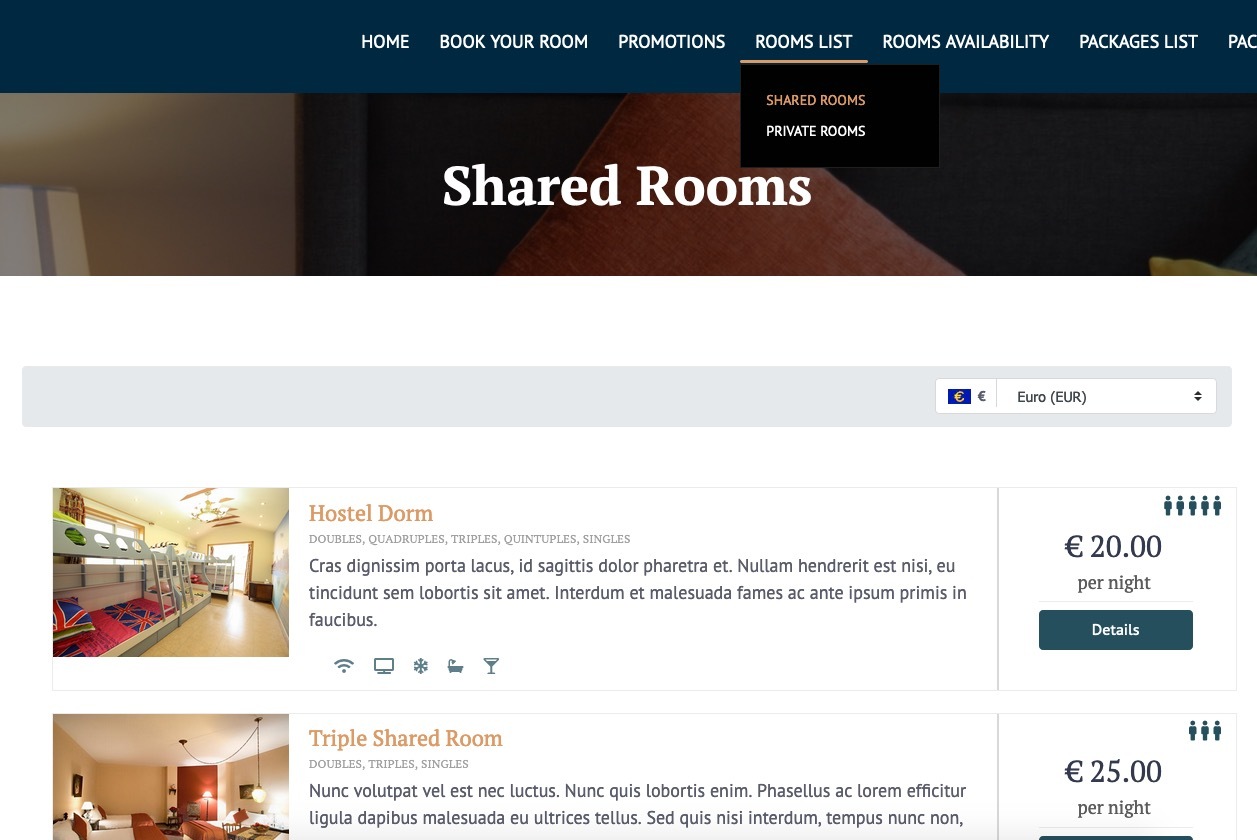 Vik Booking Hostel private and shared rooms configuration