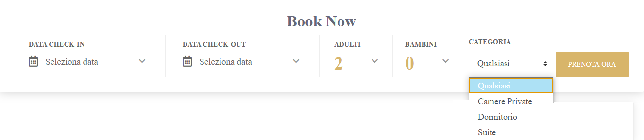 Vik Booking categoria camere