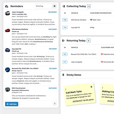 Introducing the new Dashboard with customizable Admin Widgets. A fabolous new feature!