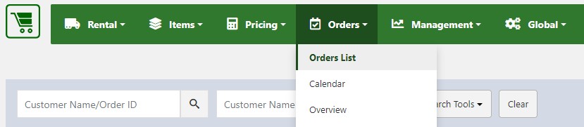 Vik Rent Items - Current Orders