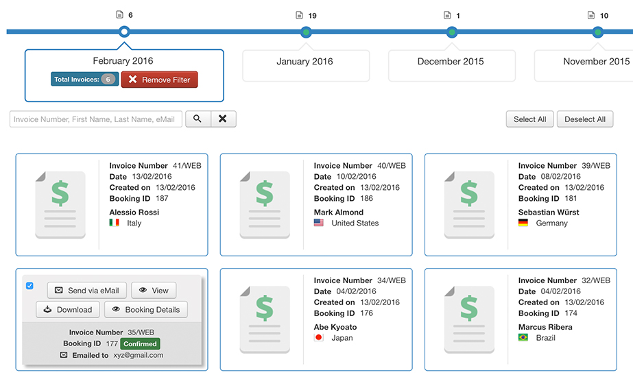 Vik Booking - Gestione delle fatture