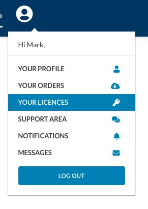 where to change a domain licence on VikWP