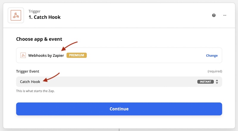 Zapier - Trigger Choose App & Event Zapier - Trigger Choose App & Event