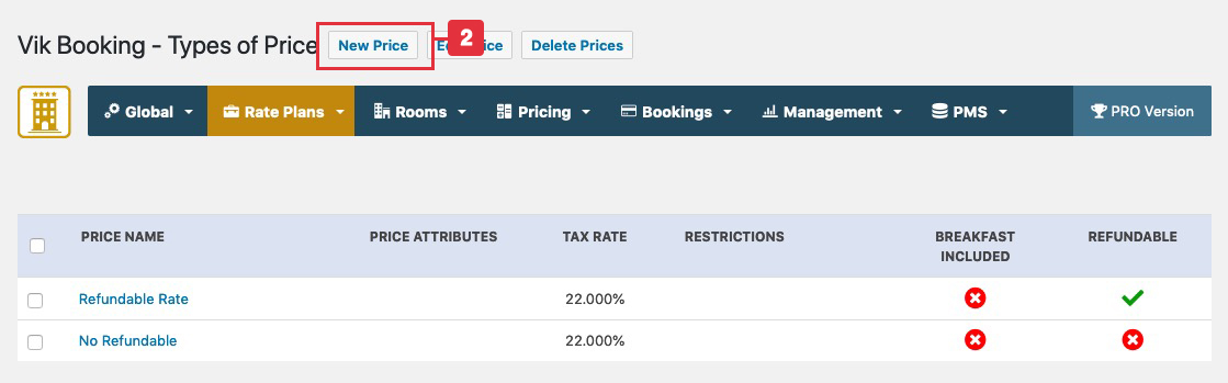 Add a new Type of price Add a new Type of price
