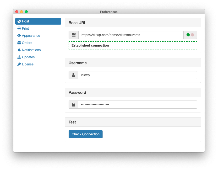 Setup - VRE Print - Host