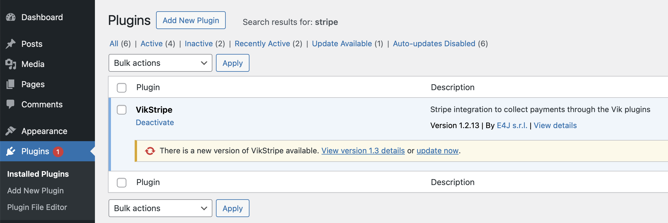 VikUpdater - Plugin new version found