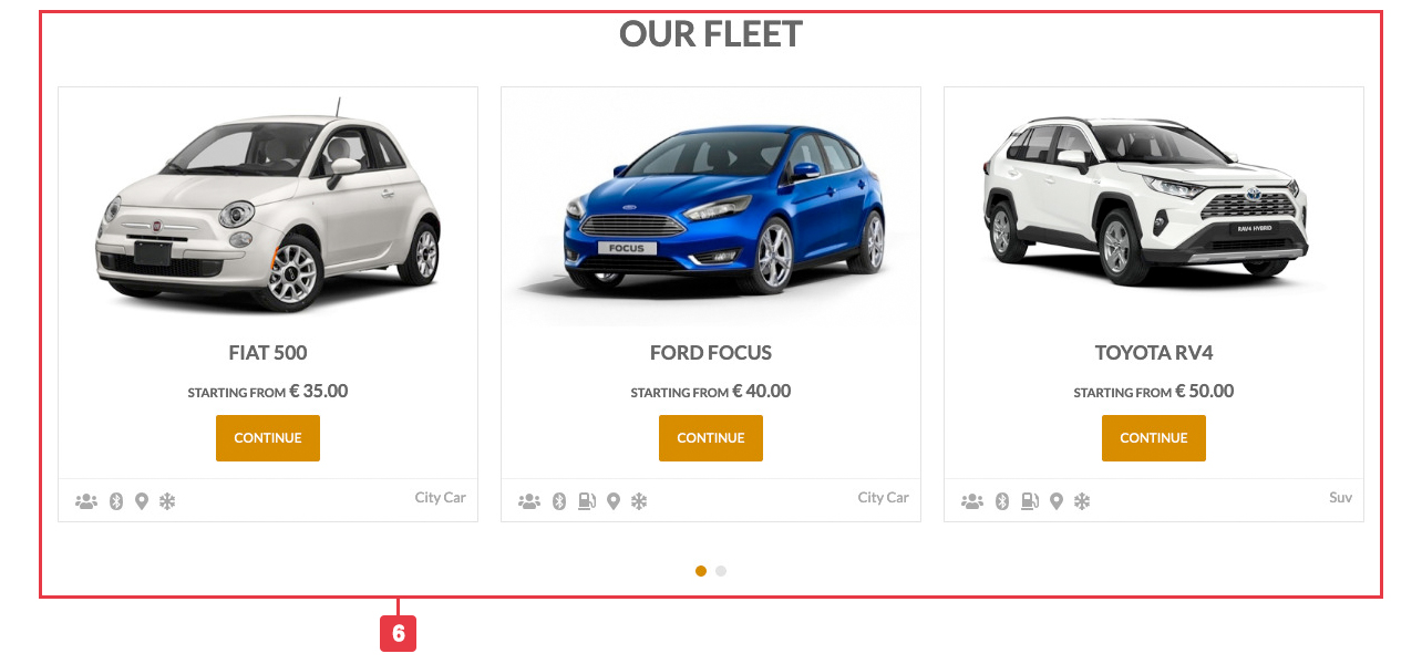 Adventures Theme - Our Cars Section Adventures Theme - Our Cars Section