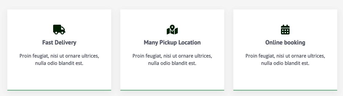 Bike Rental - Services icons