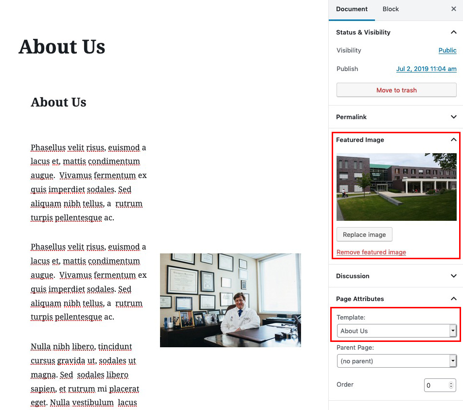 Header About Us admin page - MediCenter Theme Header About Us admin page - MediCenter Theme