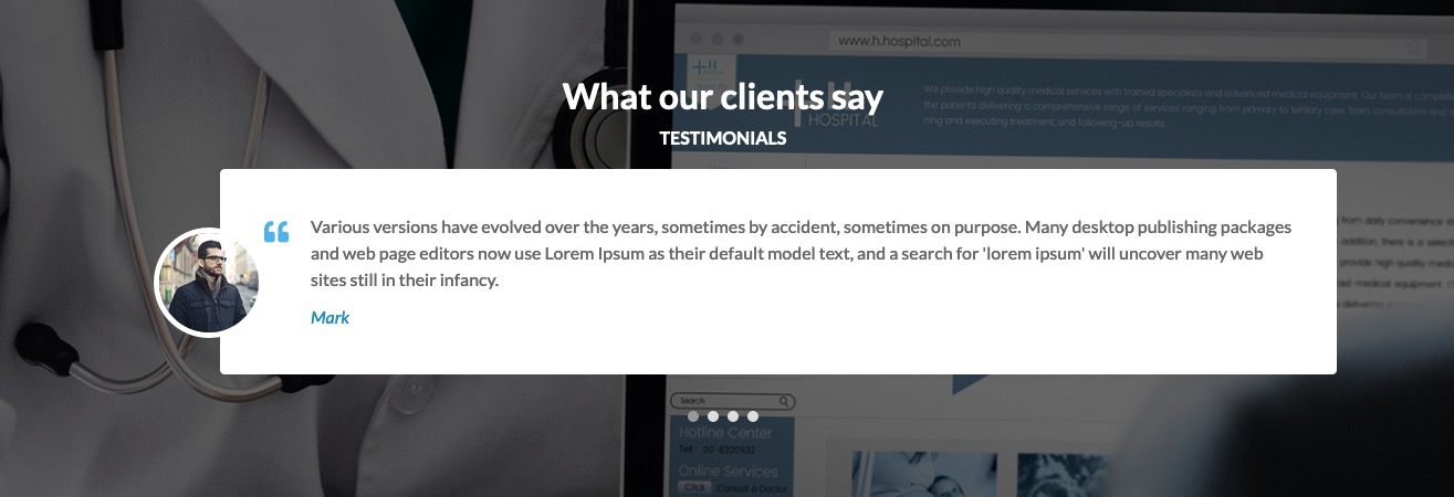 MediCenter Theme - Testimonials Widget MediCenter Theme - Testimonials Widget
