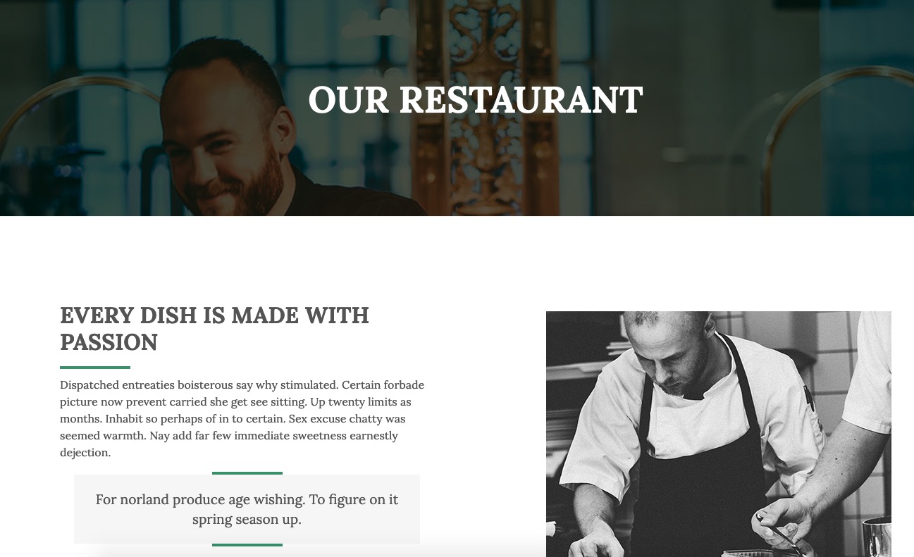 Header Our Restaurant page - Pasta & Pizza Theme Header Our Restaurant page - Pasta & Pizza Theme