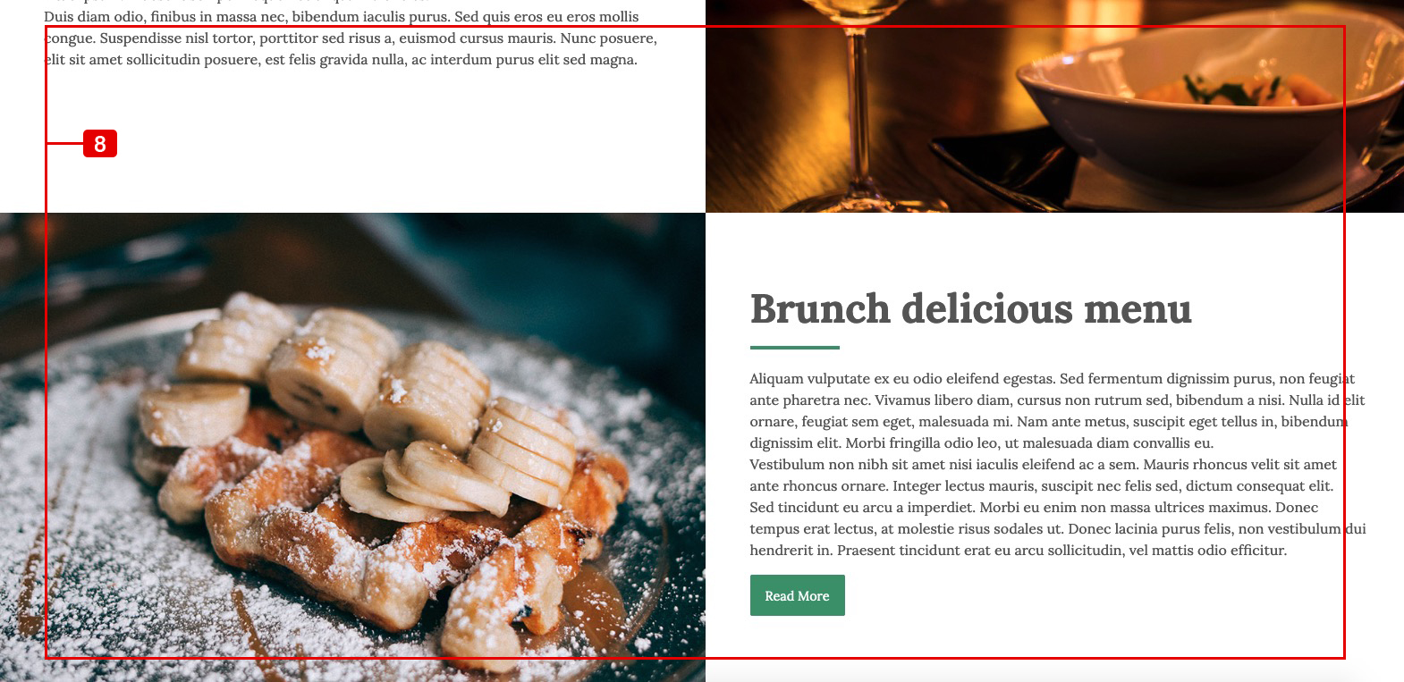 Pasta & Pizza Theme - Grid Content Points Widget Pasta & Pizza Theme - Grid Content Points Widget