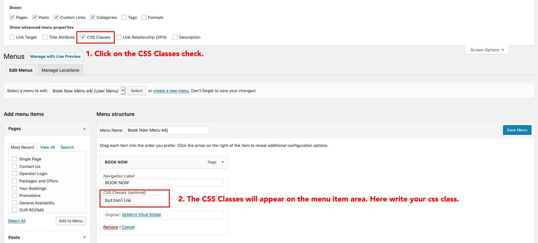 WordPress Menu Classes Enabled WordPress Menu Classes Enabled
