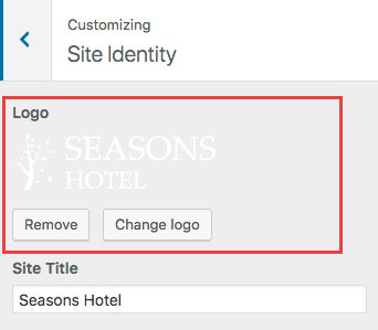 WordPress Site Identity Setup Seasons - Site Identity