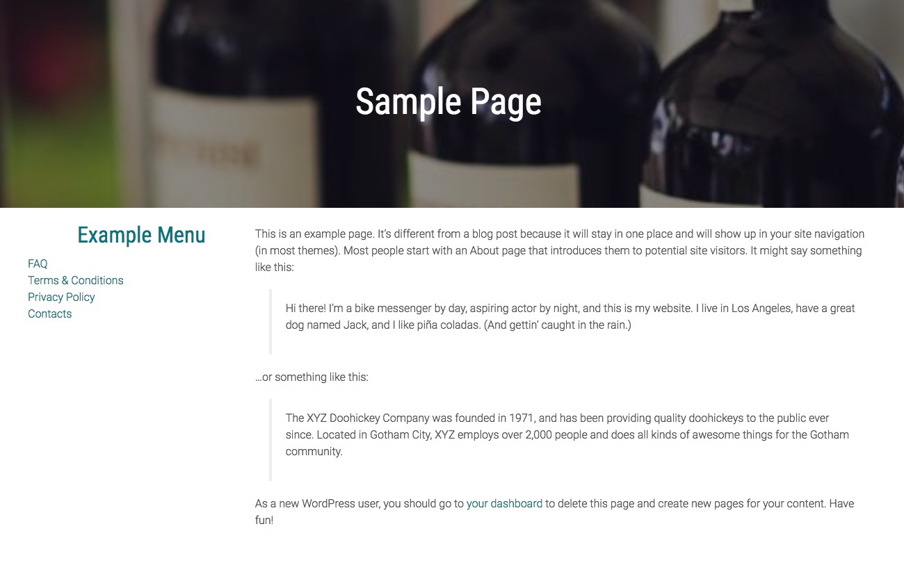 Template With Sidebars - Page Attributes Seasons - Page Attributes Sidebars