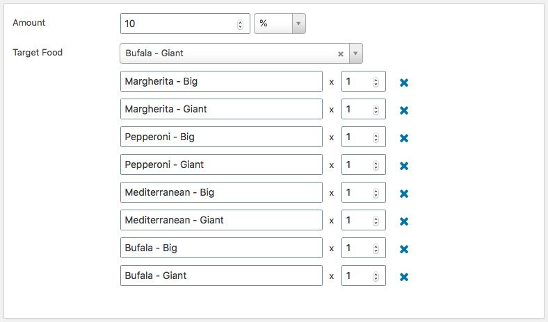 VikRestaurants - Discount Item Deal Config
