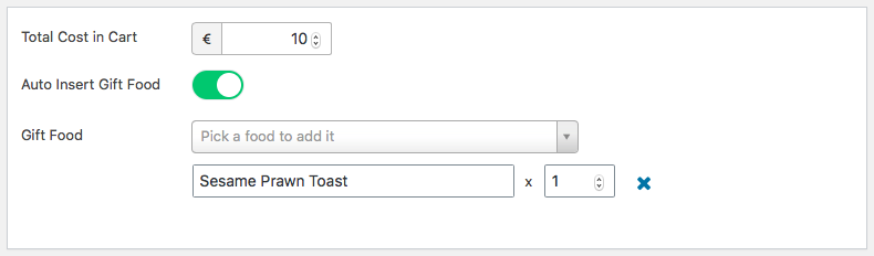 VikRestaurants - Free Item with Total Cost Deal Config